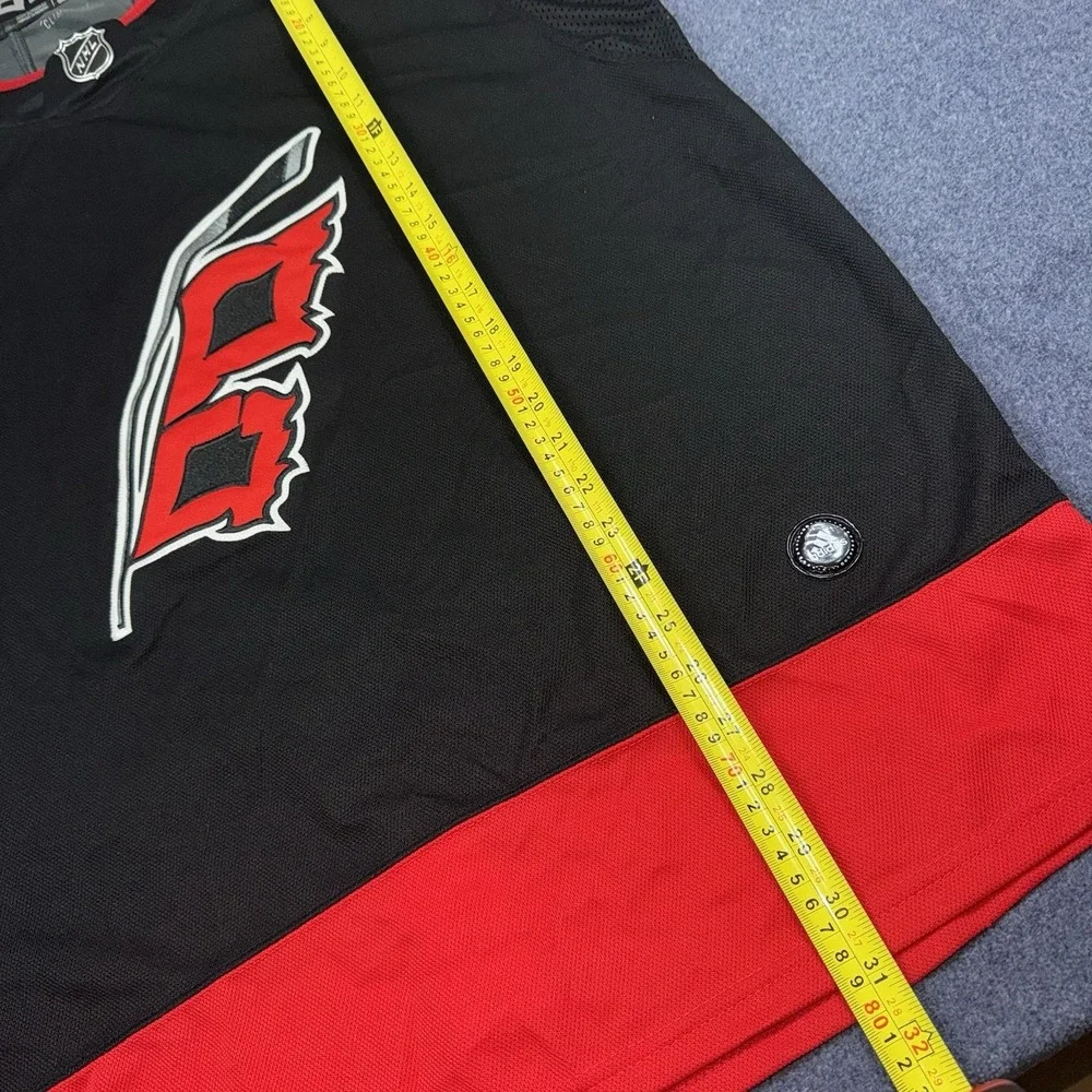 Carolina Hurricanes Adidas PrimeGreen MiC Authentic Black Flag Jersey - 52